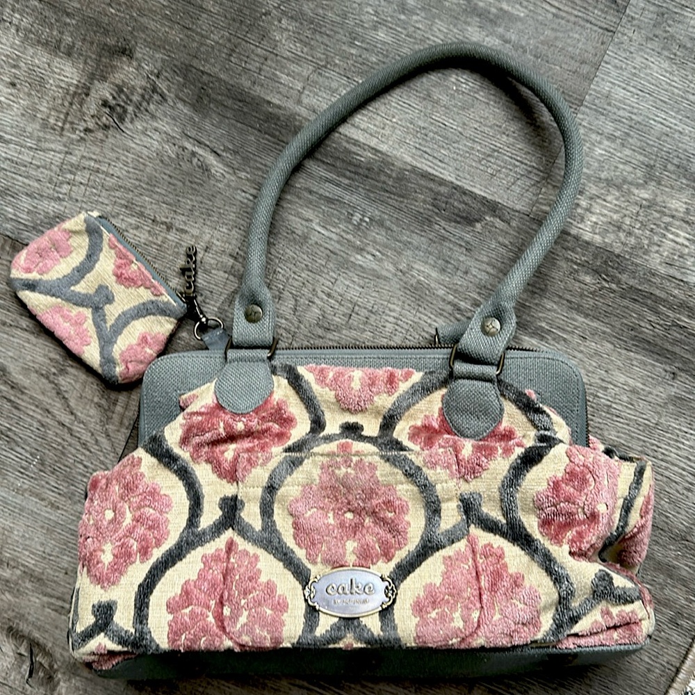 Cake Women's Pink and Gray Patterned Bag
